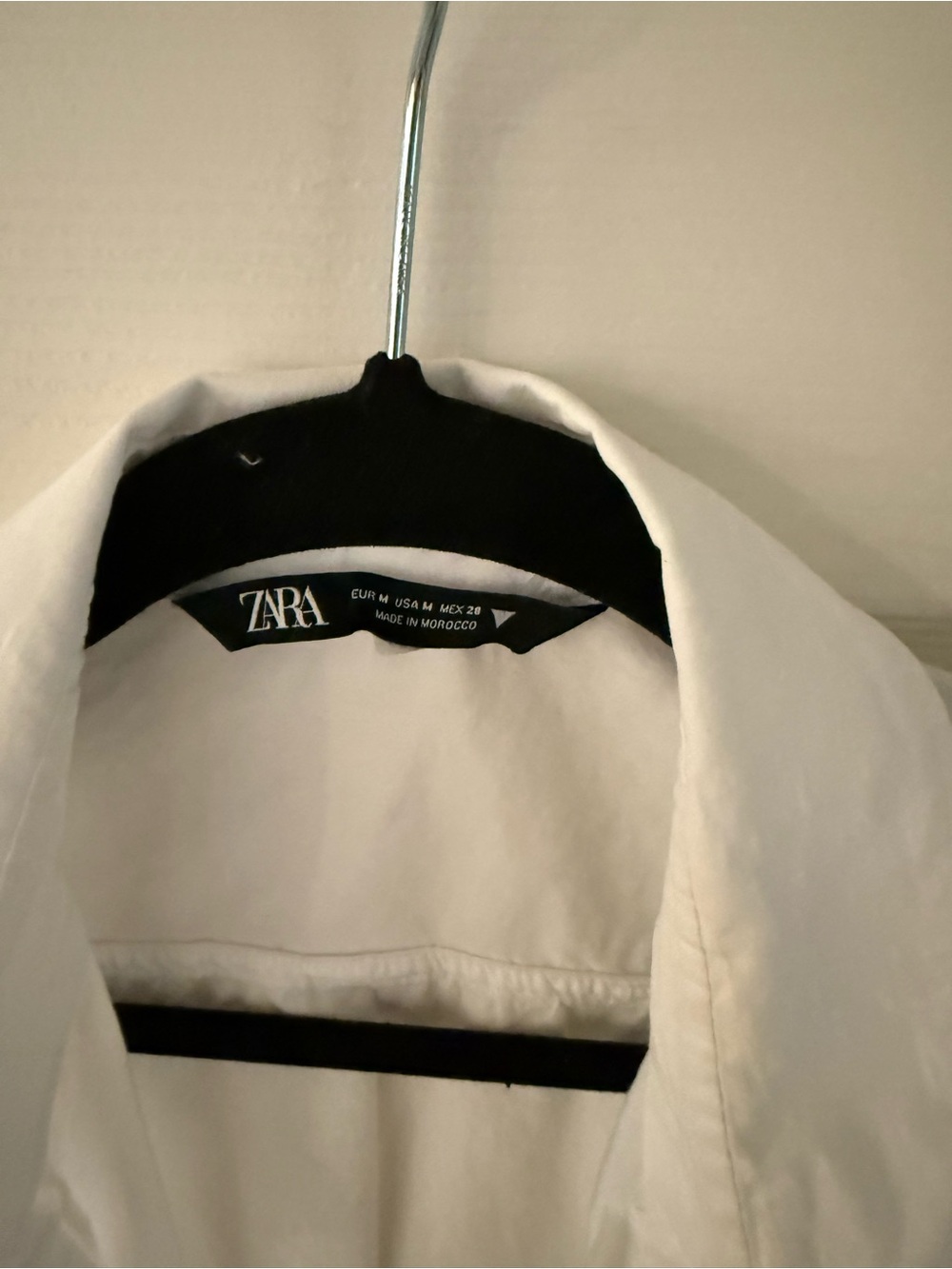 ZARA White Lightweight Men's Shirt Jacket